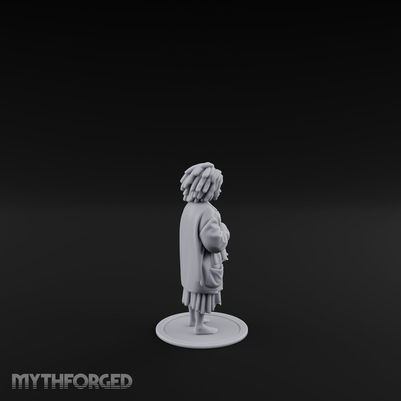 Coat Clutching Human Urchin Miniature for Dungeons and Dragons, Pathfinder or other TTRPGs