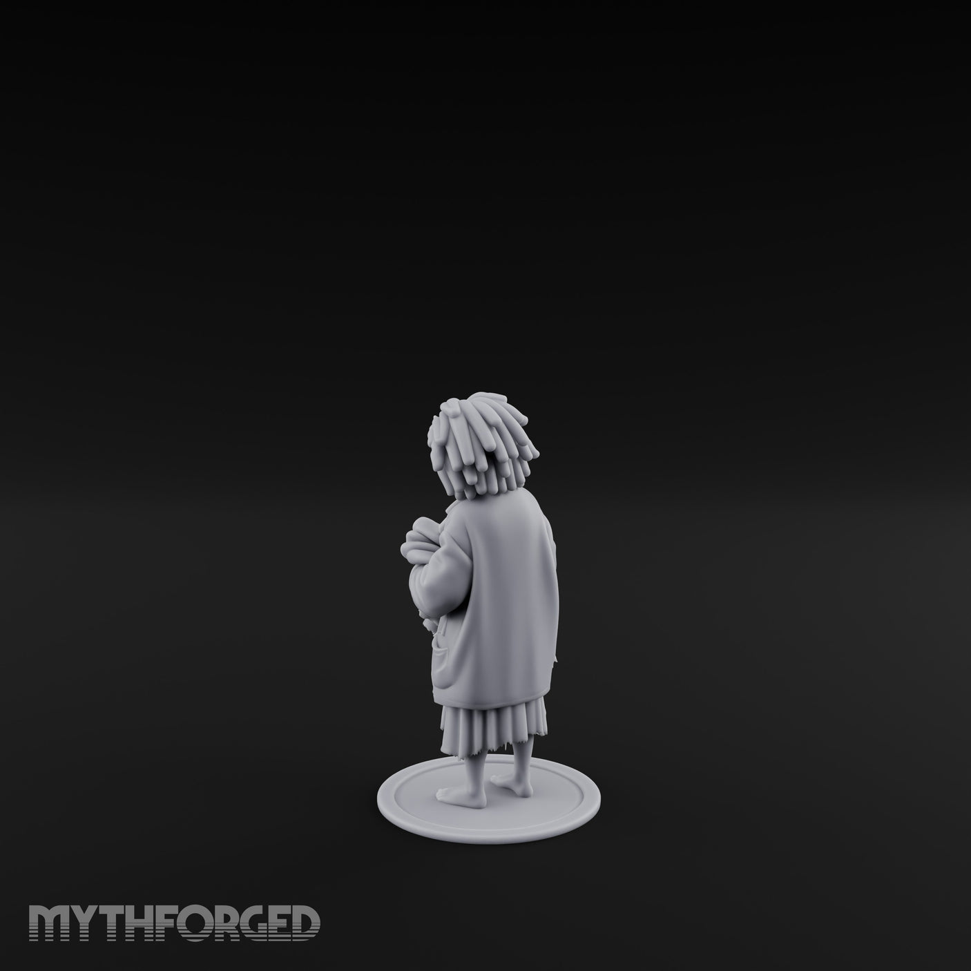 Coat Clutching Human Urchin Miniature for Dungeons and Dragons, Pathfinder or other TTRPGs