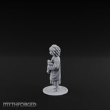 Coat Clutching Human Urchin Miniature for Dungeons and Dragons, Pathfinder or other TTRPGs