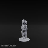 Coat Clutching Human Urchin Miniature for Dungeons and Dragons, Pathfinder or other TTRPGs