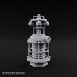 Coil-Wrapped Orb-Crowned Arcane Generator Miniature for Dungeons and Dragons, Pathfinder or other TTRPGs