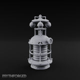 Coil-Wrapped Orb-Crowned Arcane Generator Miniature for Dungeons and Dragons, Pathfinder or other TTRPGs