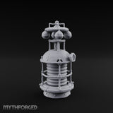 Coil-Wrapped Orb-Crowned Arcane Generator Miniature for Dungeons and Dragons, Pathfinder or other TTRPGs