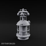 Coil-Wrapped Orb-Crowned Arcane Generator Miniature for Dungeons and Dragons, Pathfinder or other TTRPGs