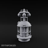 Coil-Wrapped Orb-Crowned Arcane Generator Miniature for Dungeons and Dragons, Pathfinder or other TTRPGs