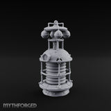 Coil-Wrapped Orb-Crowned Arcane Generator Miniature for Dungeons and Dragons, Pathfinder or other TTRPGs