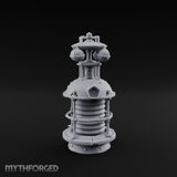 Coil-Wrapped Orb-Crowned Arcane Generator Miniature for Dungeons and Dragons, Pathfinder or other TTRPGs