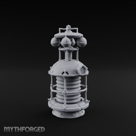 Coil-Wrapped Orb-Crowned Arcane Generator Miniature for Dungeons and Dragons, Pathfinder or other TTRPGs