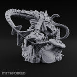 Coiling And Consuming Rust Monster Matriarch Miniature for Dungeons and Dragons, Pathfinder or other TTRPGs