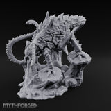Coiling And Consuming Rust Monster Matriarch Miniature for Dungeons and Dragons, Pathfinder or other TTRPGs