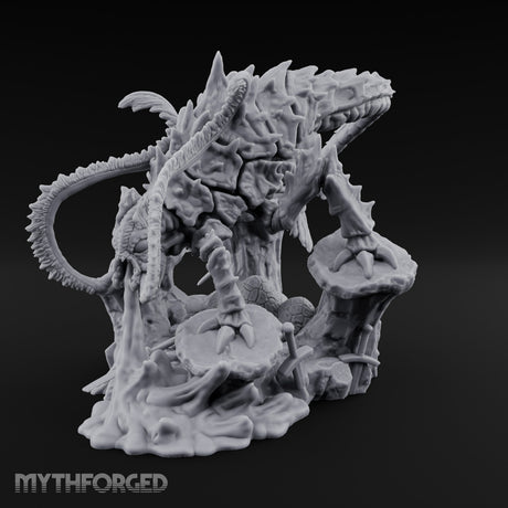 Coiling And Consuming Rust Monster Matriarch Miniature for Dungeons and Dragons, Pathfinder or other TTRPGs