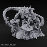 Coiling And Consuming Rust Monster Matriarch Miniature for Dungeons and Dragons, Pathfinder or other TTRPGs