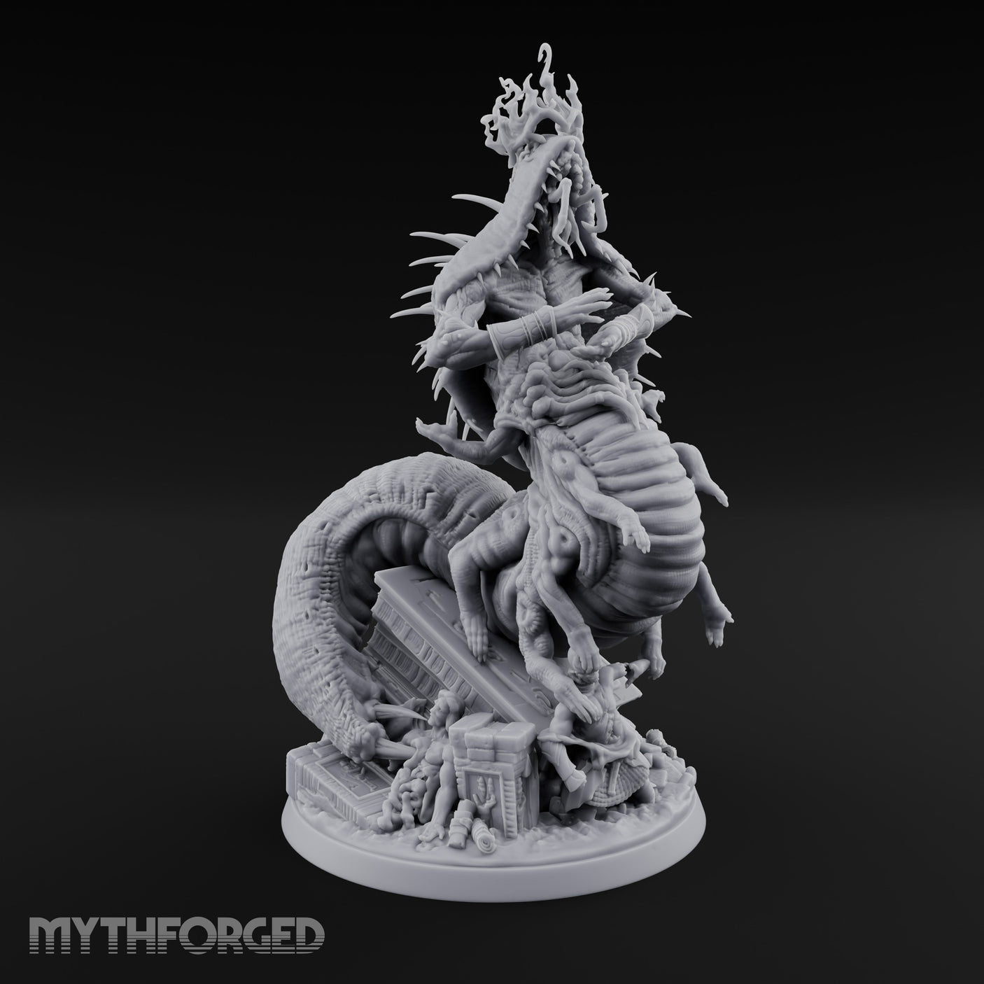 Coiling Spawn Bursting Brood Mother — Huge - 3" Base