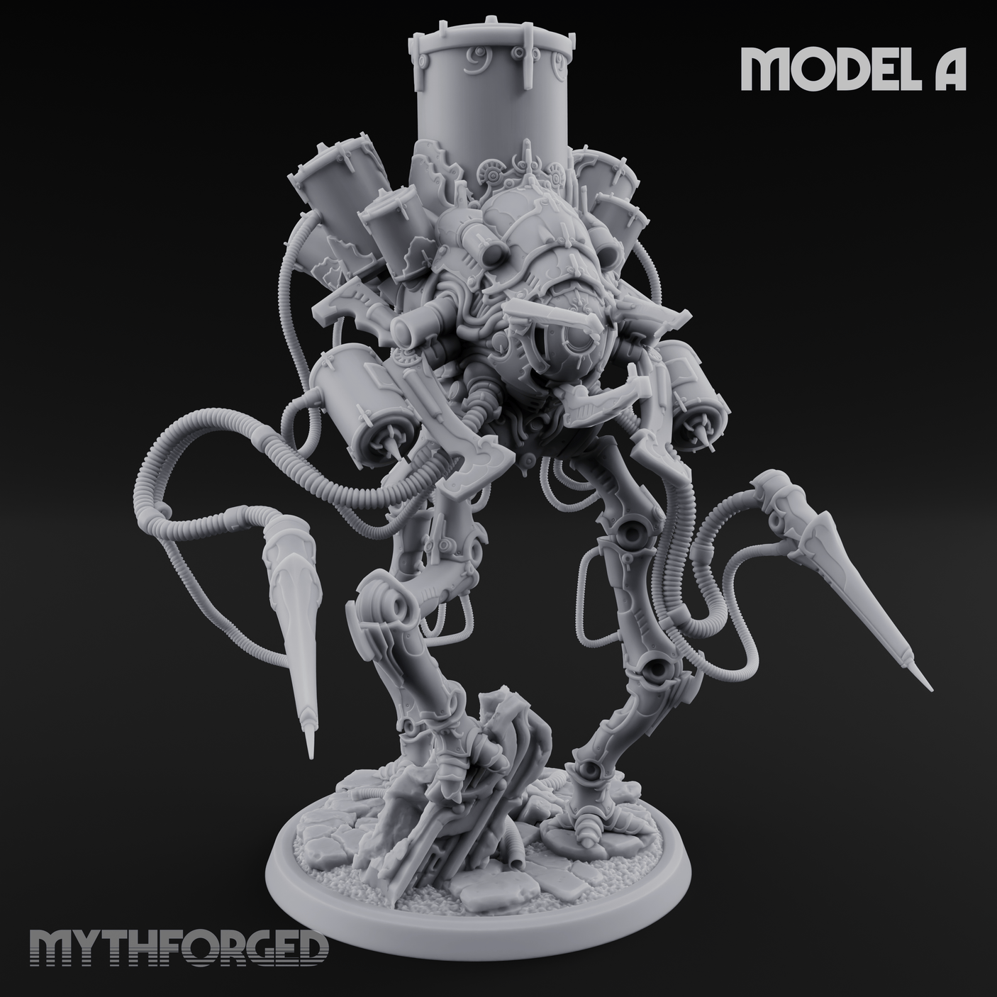 Tower Topped Tentacled Corpse Fleet Collectors A Miniature for Dungeons and Dragons, Pathfinder or other TTRPGs