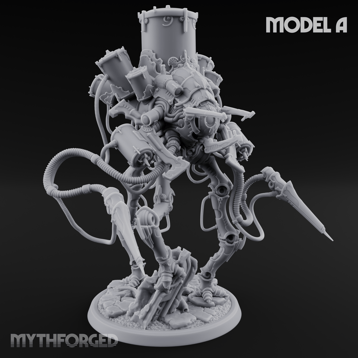 Tower Topped Tentacled Corpse Fleet Collectors A Miniature for Dungeons and Dragons, Pathfinder or other TTRPGs