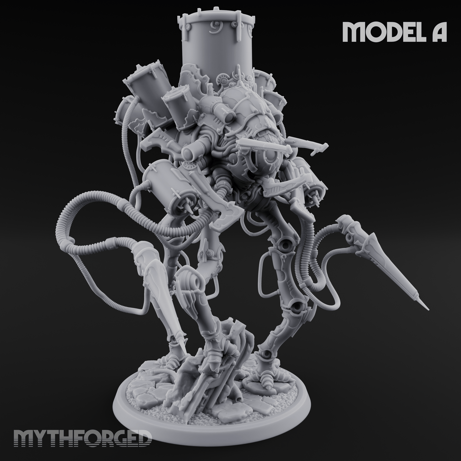 Tower Topped Tentacled Corpse Fleet Collectors A Miniature for Dungeons and Dragons, Pathfinder or other TTRPGs