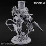 Tower Topped Tentacled Corpse Fleet Collectors A Miniature for Dungeons and Dragons, Pathfinder or other TTRPGs