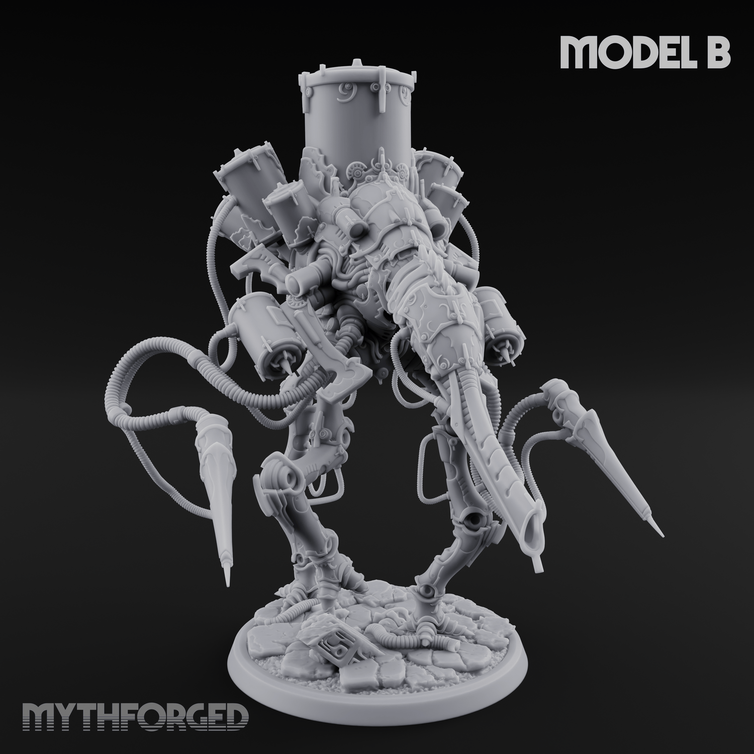 Tower Topped Tentacled Corpse Fleet Collectors B Miniature for Dungeons and Dragons, Pathfinder or other TTRPGs