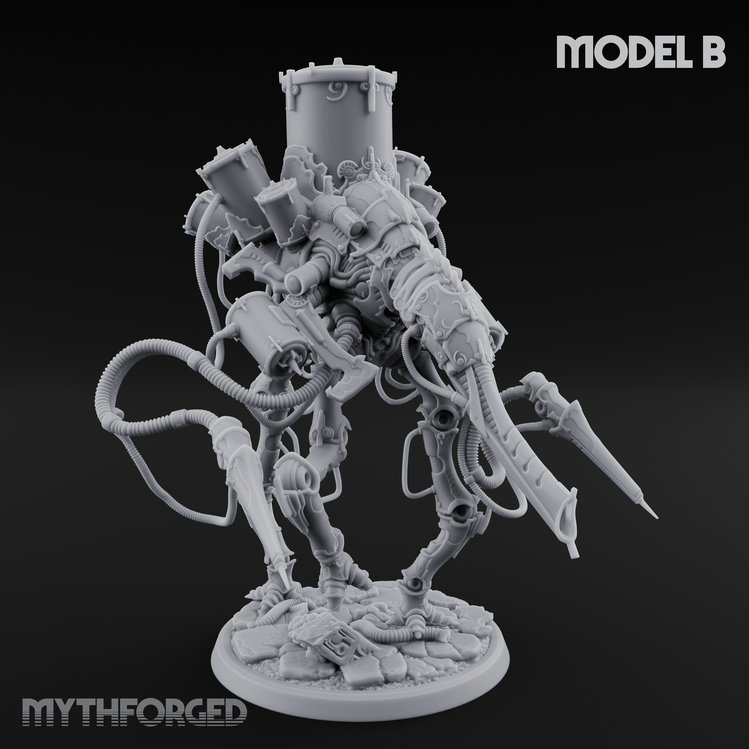 Tower Topped Tentacled Corpse Fleet Collectors B Miniature for Dungeons and Dragons, Pathfinder or other TTRPGs