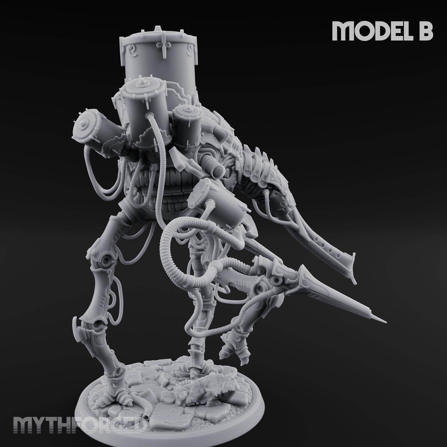 Tower Topped Tentacled Corpse Fleet Collectors B Miniature for Dungeons and Dragons, Pathfinder or other TTRPGs