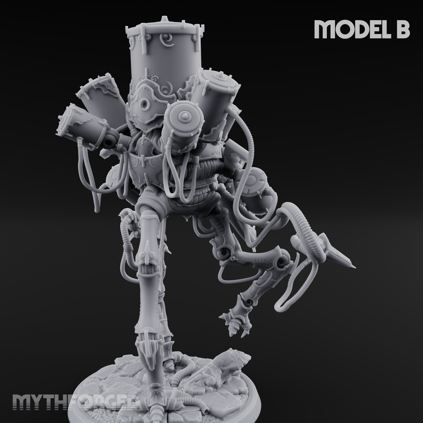 Tower Topped Tentacled Corpse Fleet Collectors B Miniature for Dungeons and Dragons, Pathfinder or other TTRPGs