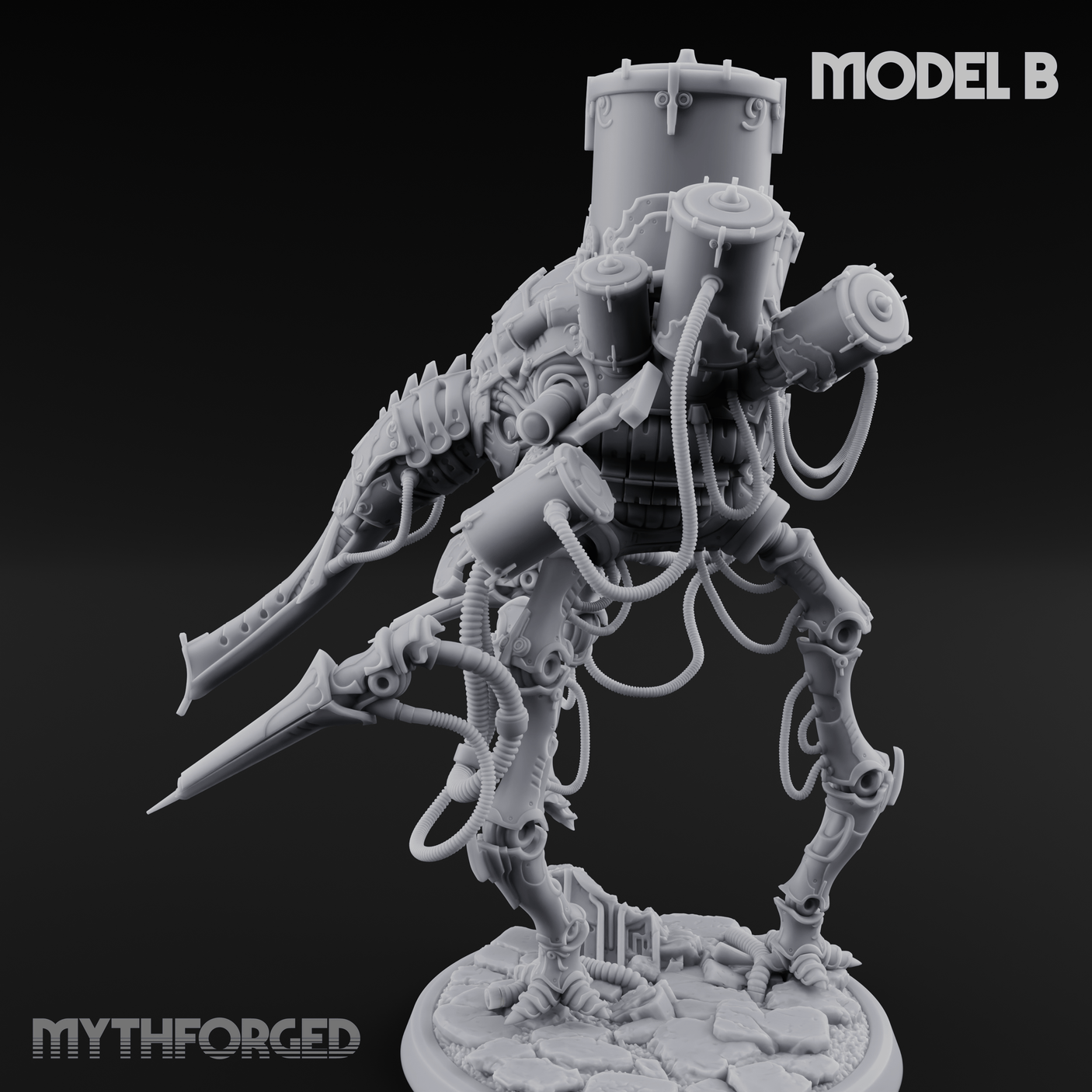 Tower Topped Tentacled Corpse Fleet Collectors B Miniature for Dungeons and Dragons, Pathfinder or other TTRPGs