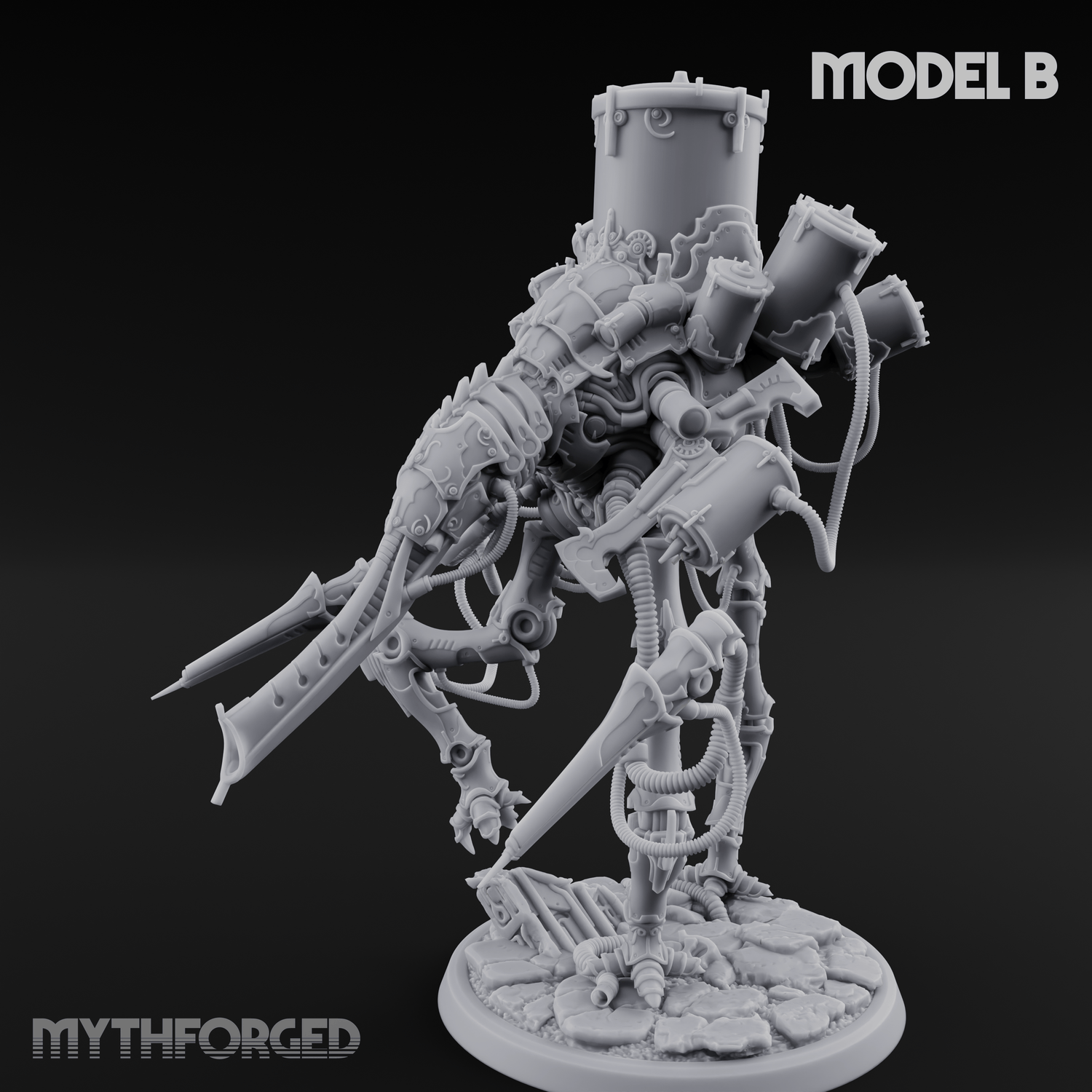 Tower Topped Tentacled Corpse Fleet Collectors B Miniature for Dungeons and Dragons, Pathfinder or other TTRPGs
