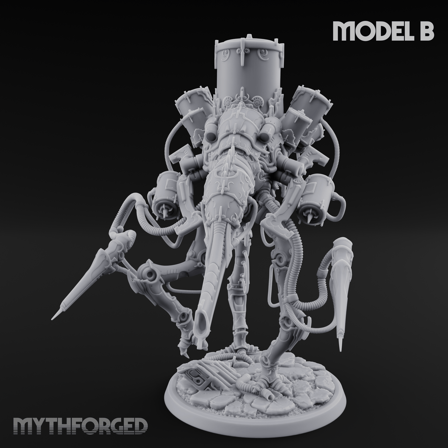 Tower Topped Tentacled Corpse Fleet Collectors B Miniature for Dungeons and Dragons, Pathfinder or other TTRPGs