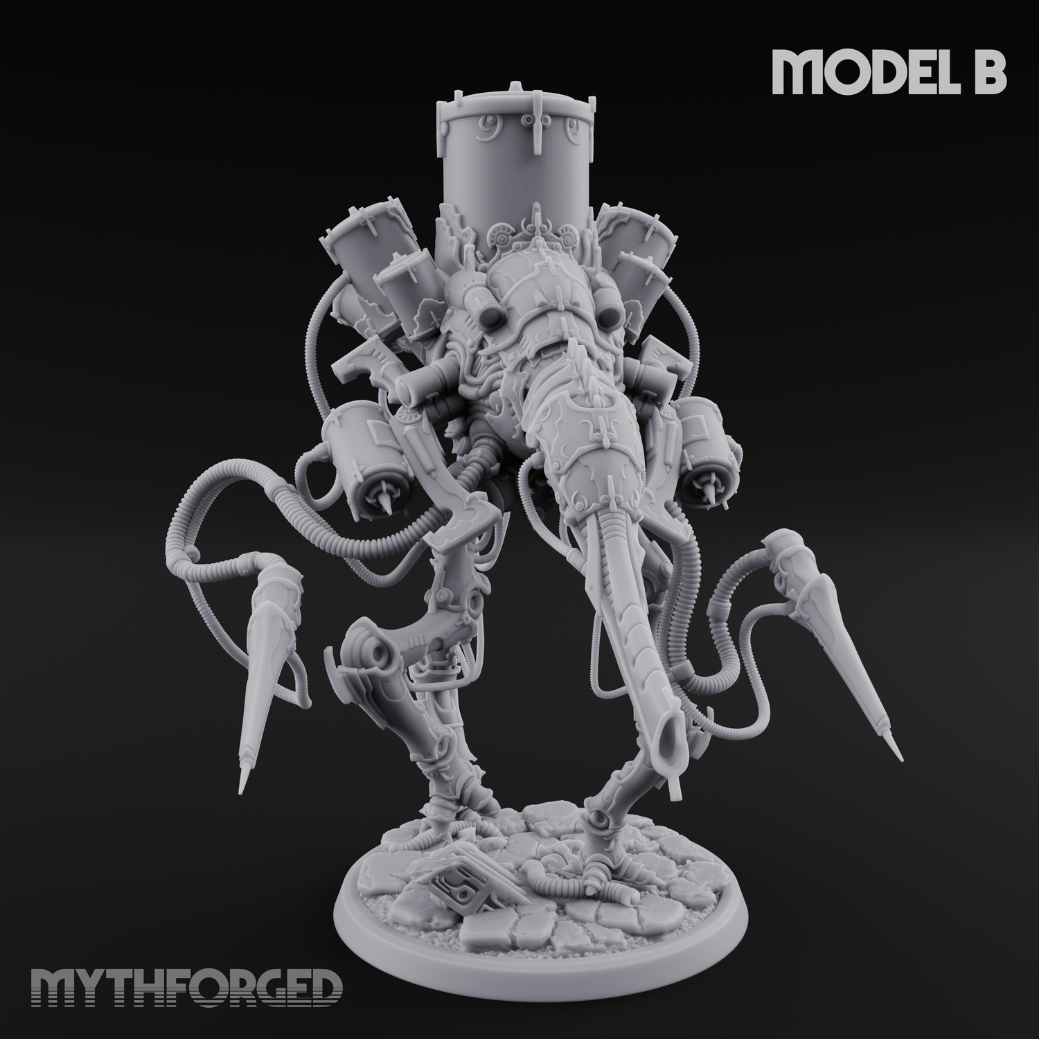 Tower Topped Tentacled Corpse Fleet Collectors B Miniature for Dungeons and Dragons, Pathfinder or other TTRPGs