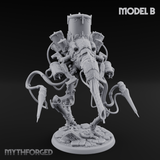 Tower Topped Tentacled Corpse Fleet Collectors B Miniature for Dungeons and Dragons, Pathfinder or other TTRPGs