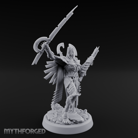 Arms Spread Corpse Fleet Commander Miniature for Dungeons and Dragons, Pathfinder or other TTRPGs