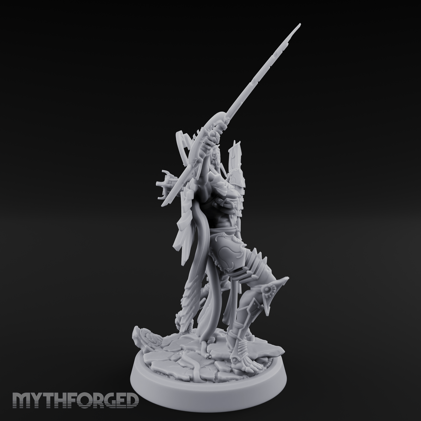 Arms Spread Corpse Fleet Commander Miniature for Dungeons and Dragons, Pathfinder or other TTRPGs
