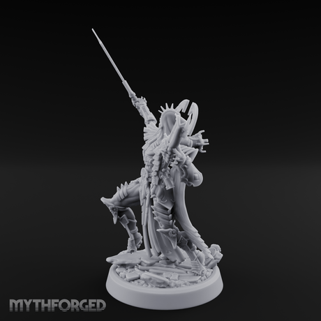 Arms Spread Corpse Fleet Commander Miniature for Dungeons and Dragons, Pathfinder or other TTRPGs