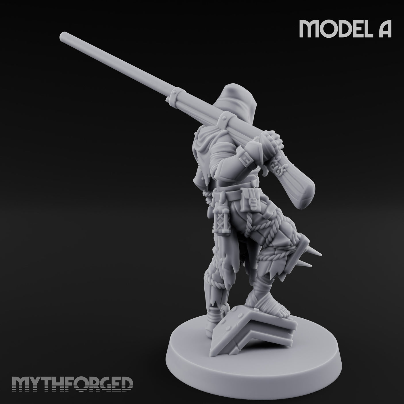 Cone Hatted Robed Human Pilgrim A Miniature for Dungeons and Dragons, Pathfinder or other TTRPGs