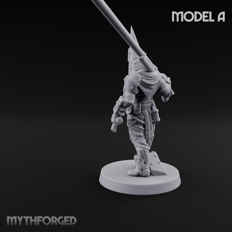 Cone Hatted Robed Human Pilgrim A Miniature for Dungeons and Dragons, Pathfinder or other TTRPGs