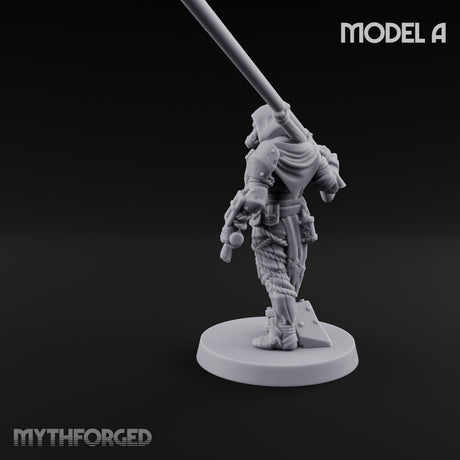 Cone Hatted Robed Human Pilgrim A Miniature for Dungeons and Dragons, Pathfinder or other TTRPGs