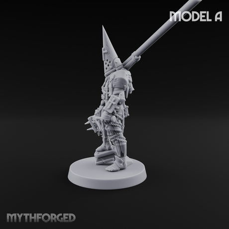 Cone Hatted Robed Human Pilgrim A Miniature for Dungeons and Dragons, Pathfinder or other TTRPGs