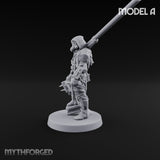 Cone Hatted Robed Human Pilgrim A Miniature for Dungeons and Dragons, Pathfinder or other TTRPGs