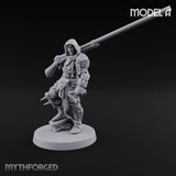 Cone Hatted Robed Human Pilgrim A Miniature for Dungeons and Dragons, Pathfinder or other TTRPGs