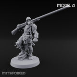 Cone Hatted Robed Human Pilgrim A Miniature for Dungeons and Dragons, Pathfinder or other TTRPGs
