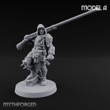 Cone Hatted Robed Human Pilgrim A Miniature for Dungeons and Dragons, Pathfinder or other TTRPGs