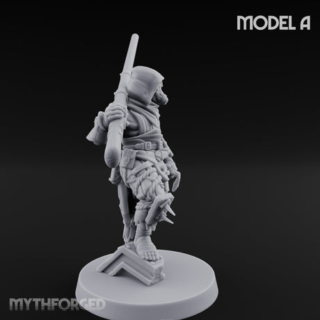 Cone Hatted Robed Human Pilgrim A Miniature for Dungeons and Dragons, Pathfinder or other TTRPGs