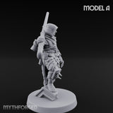 Cone Hatted Robed Human Pilgrim A Miniature for Dungeons and Dragons, Pathfinder or other TTRPGs