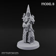 Cone Hatted Robed Human Pilgrim B Miniature for Dungeons and Dragons, Pathfinder or other TTRPGs
