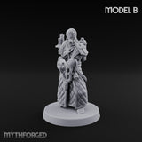 Cone Hatted Robed Human Pilgrim B Miniature for Dungeons and Dragons, Pathfinder or other TTRPGs
