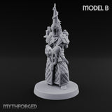 Cone Hatted Robed Human Pilgrim B Miniature for Dungeons and Dragons, Pathfinder or other TTRPGs