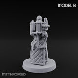 Cone Hatted Robed Human Pilgrim B Miniature for Dungeons and Dragons, Pathfinder or other TTRPGs