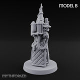 Cone Hatted Robed Human Pilgrim B Miniature for Dungeons and Dragons, Pathfinder or other TTRPGs