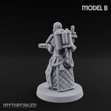 Cone Hatted Robed Human Pilgrim B Miniature for Dungeons and Dragons, Pathfinder or other TTRPGs