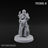 Cone Hatted Robed Human Pilgrim B Miniature for Dungeons and Dragons, Pathfinder or other TTRPGs